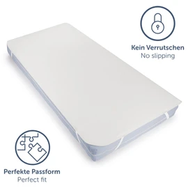 Blumtal® Premium Molton Mattress Protector, Set of 2, 100% Cotton, OEKO-TEX-Certified Mattress Topper, Breathable Mattress Protector, Mattress Underlay 60 x 120 cm