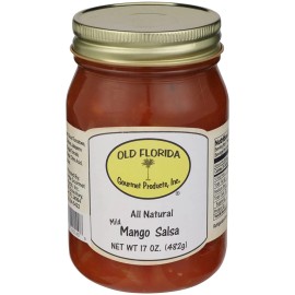 Old Florida Gourmet Mild Mango Salsa 17 oz (Pack of 6)