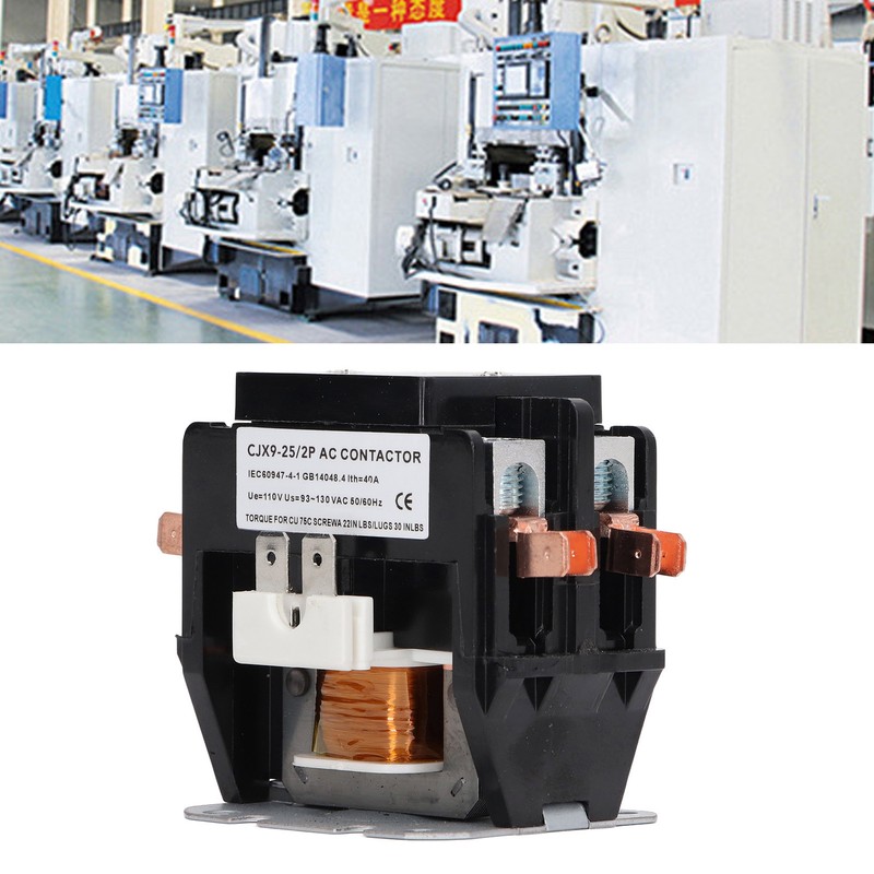 AC Contactor 25A Silver Alloy Contact Flame Retardant Air Conditioner