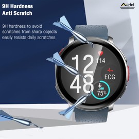 Aiziki 3 Pack Compatible for Polar Vantage V3 Screen Protector, Flexible TPU Film [Not Glass], Full Coverag, Easy Install, Bubble Free for Polar Vantage V3 Screen Protector