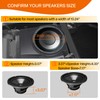 CUSAUTV 10" Under Seat Speaker Pod Panel for Maverick R,