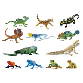 Bullyland 68498 - Spielfigur Chamäleon, ca. 10,6 cm große Tierfigur, detailgetreu, PVC-frei, ideal als kleines Geschenk für Kinder ab 3 Jahren