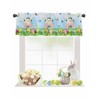 Happy Easter Valances for Kitchen Windows Bunny Valance Curtains for