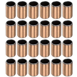 sourcing map Sleeve Bearings 8mm Bore x 10mm OD x 15mm Length Plain Bearings Wrapped Oilless Bushings for Sliding Parts of Machinery, 20pcs
