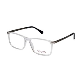 Vivid Designer Reading Eye Glasses 891 in Glossy Crystal Clear 55 mm