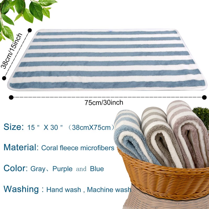 VIVOTE Microfibre Hand Towels for Bathroom, Super Soft & Fluffy
