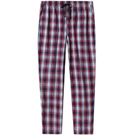 MoFiz Mens Pajama Bottoms Cotton 3 Pack Lounge Pants Set with Pockets Drawstring Plaid Pjs Bottoms Sleepwear with Button Fly Small