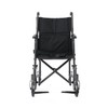 Caring Folding Transport Wheelchair with Swing-Away Footrests, Full Length Arms,