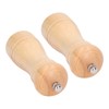 2pcs Wood Salt and Pepper Grinder Adjustable Coarseness Wooden Pepper
