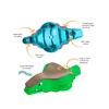 CRAWLIGATOR Tummy Time Mobility Toy for Infants 4-12 Months (Green)