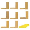 sourcing map 40pcs Detail Sander Paper Kit 80/120/180/240/320/400/600/800 Grits 3.5"