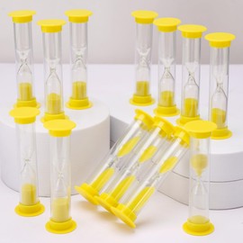 PROLOSO 40 Pcs Sand Clock Timers 1 Minute Hourglass Sandglass Classroom Timers for Kids Games Toothbrush Timer for Children