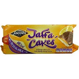 Jacob's Jaffa Cakes Resealable 147g 10 Spongy Cakes with That Squidgy orangy Centre