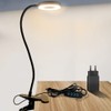 ZEYACHAN Clamp Light, Desk Lamp with USB Charger, 3 Light