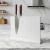 THMINS White Magnetic Knife Holder, Double-Sided Magnetic Knife Block Universal