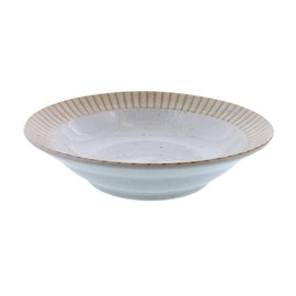 Tableware East Salad Bowl 6.7" Rim Brown Stripe