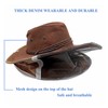 AukBeeFun Cowboy Beekeeper Hat with Veil Bee Veil Hat with