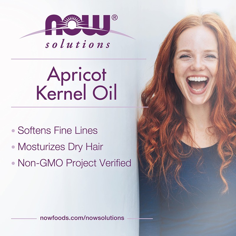 NOW Solutions, Apricot Kernel Oil, Hair Moisturizer, Rejuvenating Skin Oil,