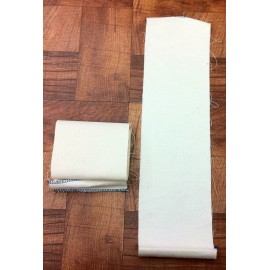 Unbranded Cloth Professional Shoe Shine Buffing Cloth Flannel Backed Canvas Rag Polish 5" x 20"