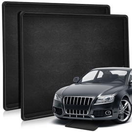 Datanly 2 Pcs Auto Drip Tray Oil Drip Pan for Under Car Plastic Oil Tray Keep Garage Show Room Driveway Floor Safe and Clean from Fluid Drippings (35 x 24 Inch)