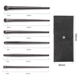 LacyMC Eye Makeup Brush Set,Angled Brush Precision Eyeshadow Tools for Blending Defining Smudging Shading