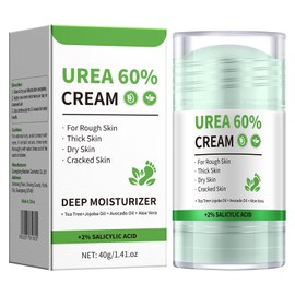 AOPEIBOTO Urea Cream 60 Percent for Feet Maximum Strength, Cracked Heel Stick, Urea Foot Cream for Very Dry Feet Knees Elbows Hands, Thickened Skin, 40g/1.41oz