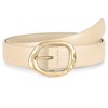 WHIPPY Leather Belt for Women Casual Waist Belt with Gold