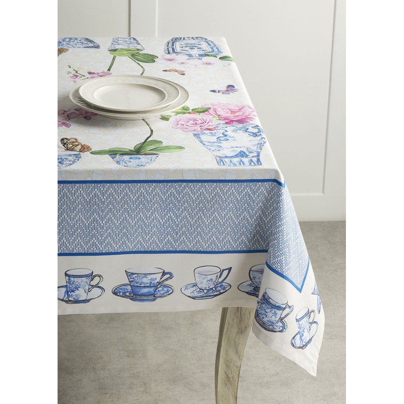 Maison d' Hermine Tablecloth 100% Cotton 140cmx180cm Washable Square Table