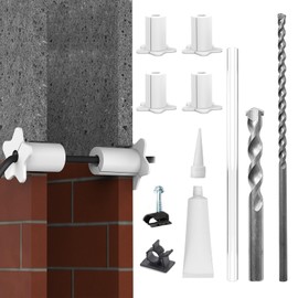 Starlink Cable Installation kit for 5/8 inch Wall Hole,starlink min Cable Routing kit Wall Cable Pass Through Routing Tool Wall Grommets Accessories Special Design for Concrete and Brick Wall(White)