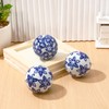 Abaodam Ceramic Balls Set of 3 Blue and White 5.00X5.00X5.00cm