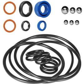 Generic Floor Jack Hydraulic Repair Seal Kit for 2 Ton Matco Floor Jack AM200F, AM200MF, TM200F, TM200MF, AM0226F, YM150M - 2 Ton Seal Kit, Red,Blue,Black