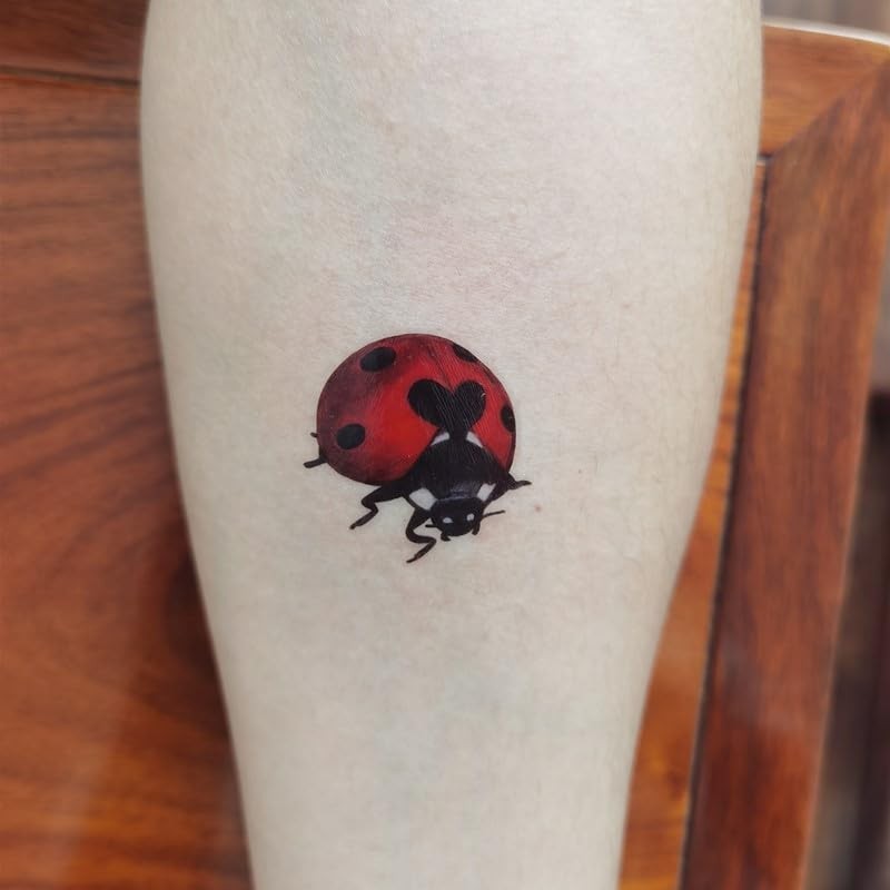 SanerLian Ladybug Temporary Tattoo Stickers Waterproof Insects Bee Cartoon Hand