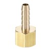 sourcing map Brass Barb Hose Fitting Connector Adapter 1/4 Barbed