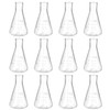 PATIKIL Erlenmeyer Flask, 12 Pcs 100ml 3.4oz Narrow Mouth Graduated