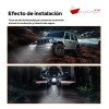 Par Barras Faros Led Lupa 6 Pulg Luz Blanca-ámbar Autos