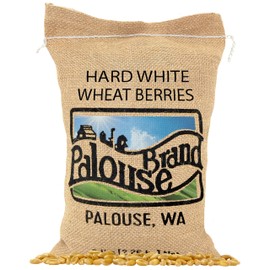 Palouse Brand Certified Glyphosate Residue Free Hard White Wheat Berries | 5 LBS | Non-GMO Project Verified | Kosher