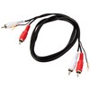 AV:Link 2x RCA Male to 2 x RCA Male Ground