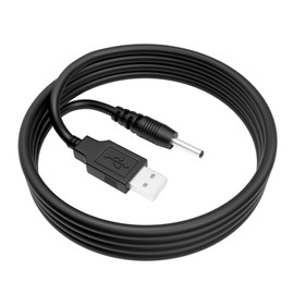 FITE ON Charger Cable Compatible with Bitvae D2/S2/R1/R2 Electric Toothbrush, USB to DC3.5 Charging Cable Compatible with Bitvae C2/C5/C6 Water Flosser, 6FT Power Cord, Black.