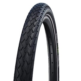 Schwalbe Green Marathon Tire - 26 x 1.25, Clincher, Wire, Black/Reflective, Performance Line, GreenGuard, TwinSkin,