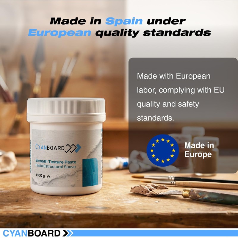 Cyanboard, Structural Paste Smooth Texture 500 GRS. Plastic arts, painting,