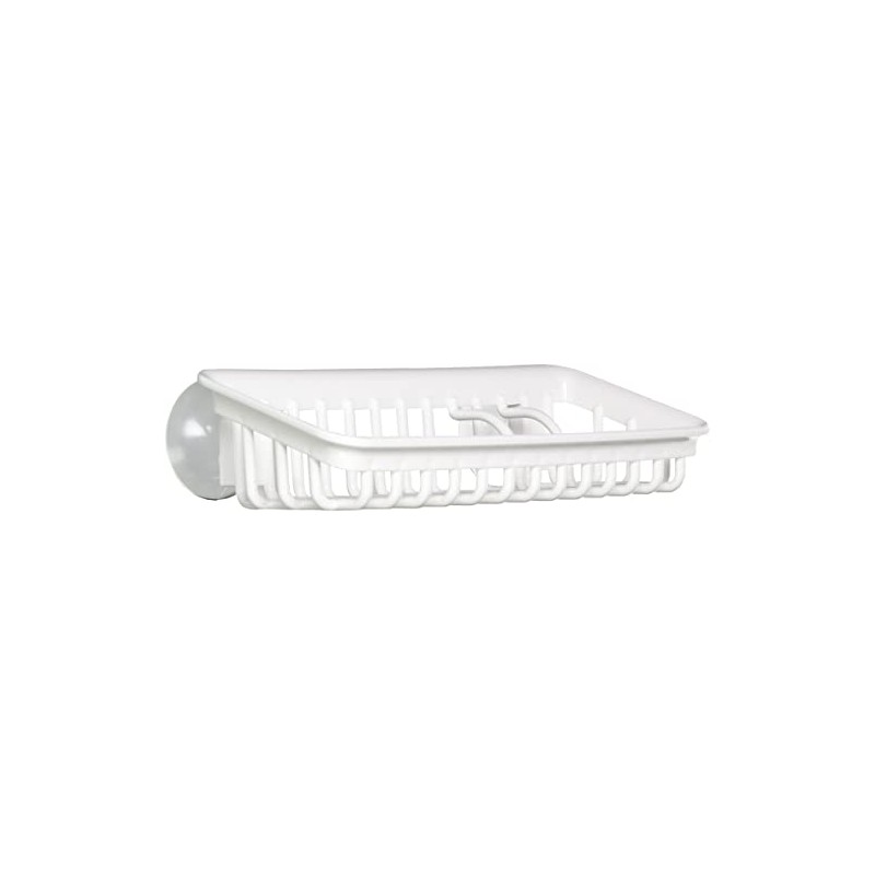 Squirrel Sponge Rack Holder, White, W 8.7 x D 4.6