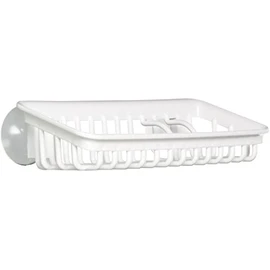 Squirrel Sponge Rack Holder, White, W 8.7 x D 4.6 x H 2.4 inches (22 x 11.7 x 6 cm), H&H