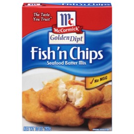 McCormick Golden Dipt Mix Batter Fish & Chips 10 oz (Pack of 8)