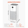 2018 ft²/h Air Purifier H13 HEPA Smart Air Purifier for