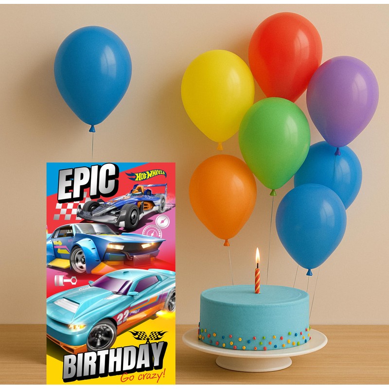 HOT WHEELS BIRTHDAY CARD