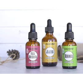 LilaLavanda – Kit Trío Facial: Rosa Mosqueta, Moringa y Jojoba – 115 ml