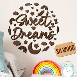 Woodamore Sweet Dreams Wall Decor Above Bed - Sweet Dreams Signs For Bedroom Art Wall Decor, Wood Signs For Bedroom Decor