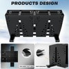 Ski Storage Rack for Garage, 4 Pair Heavy Duty Steel