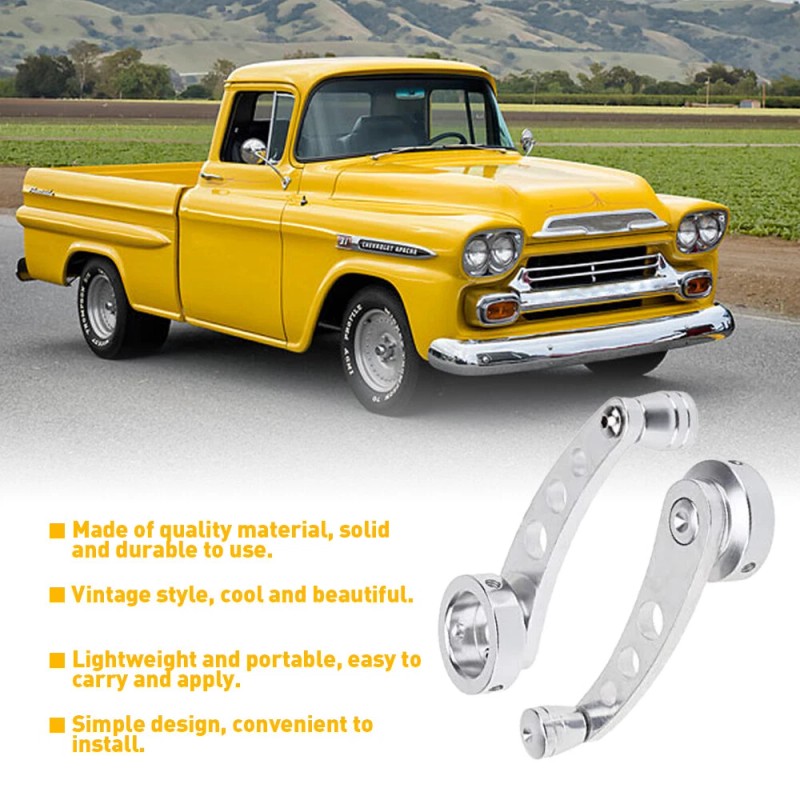 unbrand Chrome Billet Aluminum 4 1/4 Window Crank Handle Rod