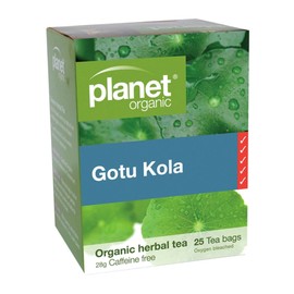 PLANET ORGANIC Gotu Kola Herbal Tea - 25 Bags, 1 Pack